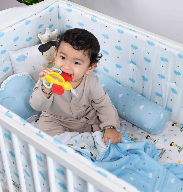 Cot Bedding Set with Bumper - The Little Prince | Set of 7