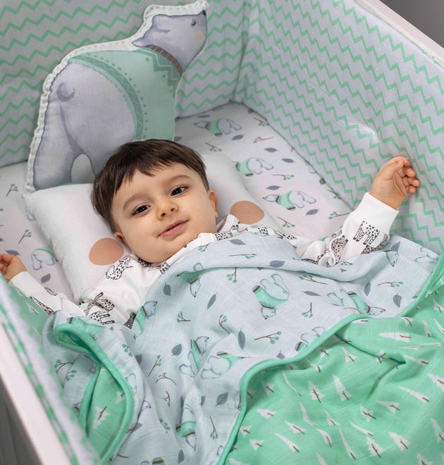 Cot Bedding Set - Arctic| Set of 6