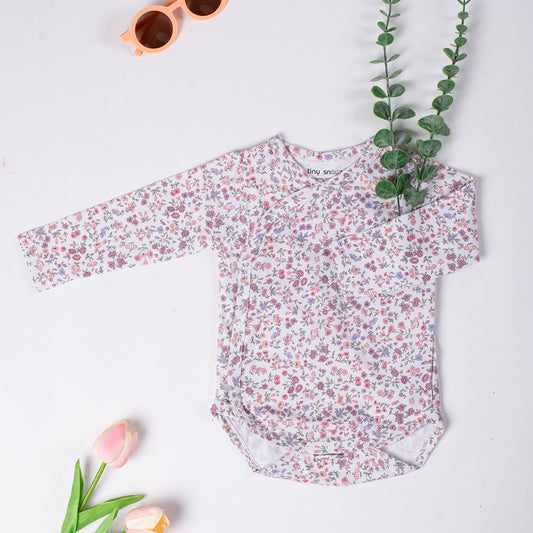 Cotton Kimono Bodysuit- Blossom
