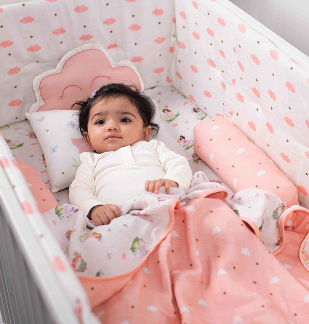 Cot Bedding Set with Bumper - Fairytale | Set of 7