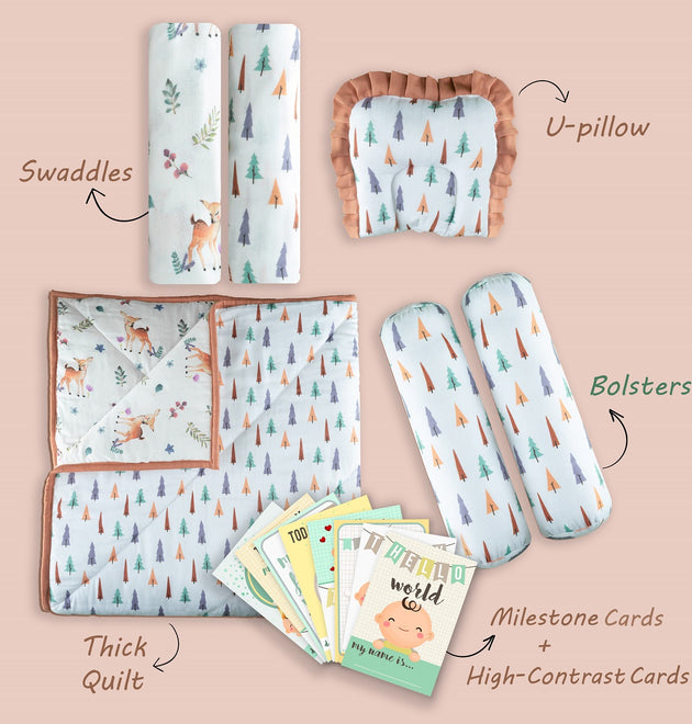 Newborn Gift Set- Enchanted Forest| Set of 6
