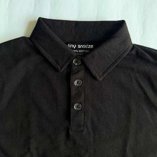 Boys Polo Tshirt- Black