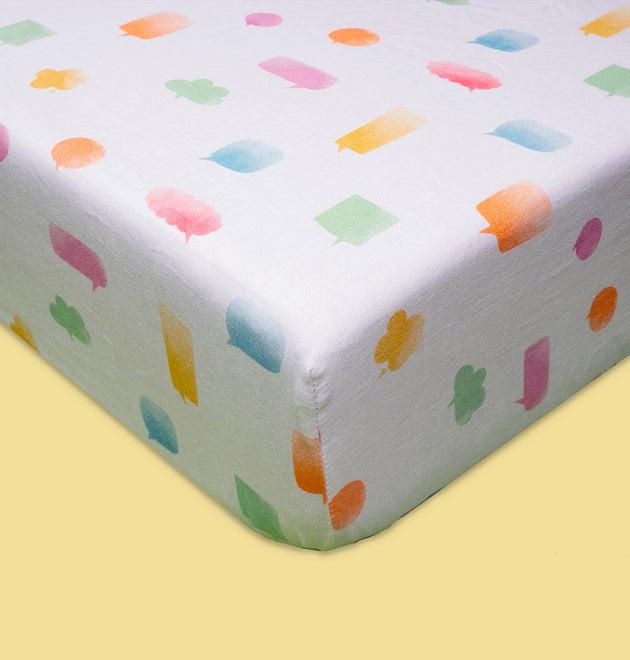 Cot Bedding Set with Bumper - Lost in Thoughts | Set of 7