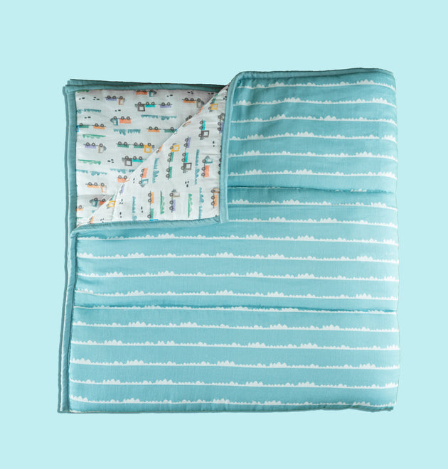 Organic Quilt- Traffic Jam