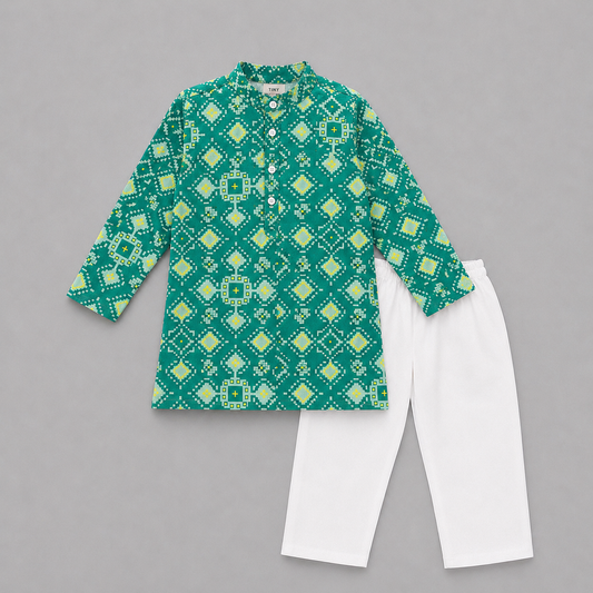Boys Kurta Set- Patola