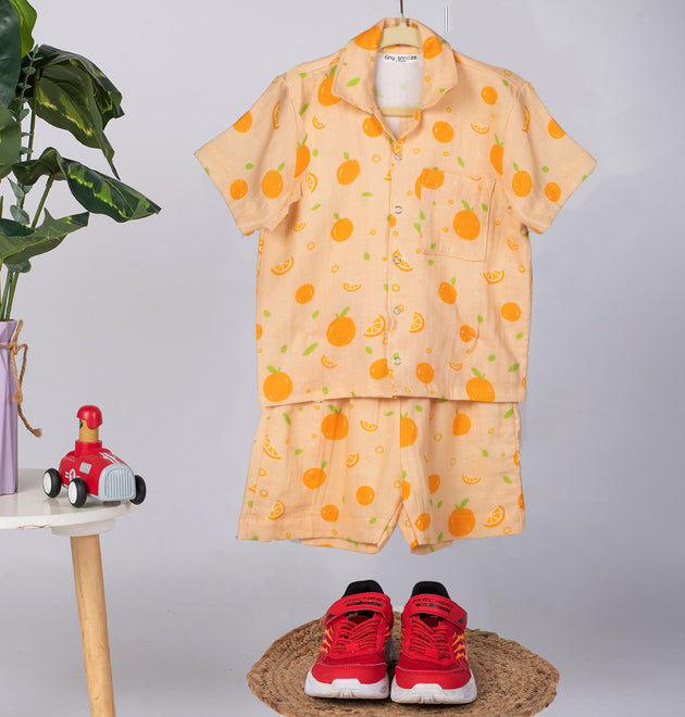 Boys Co-Ord Set- Oranges