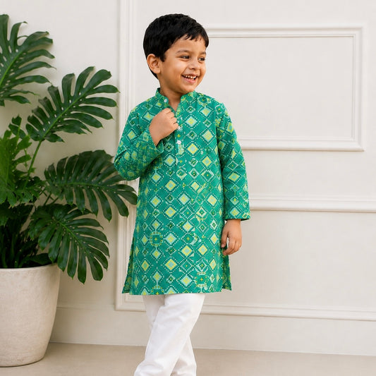 Boys Kurta Set- Patola