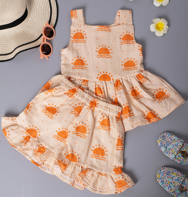 Girls Co-Ord Set- Sunrise