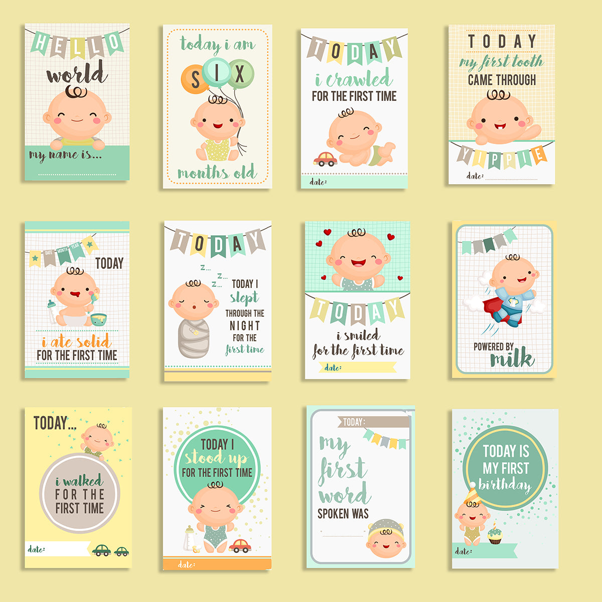 Mini Cot Set- Lost in Thoughts| Set of 4