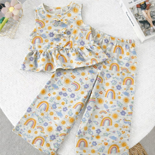 Girls Co-Ord Set with Pants- Confetti