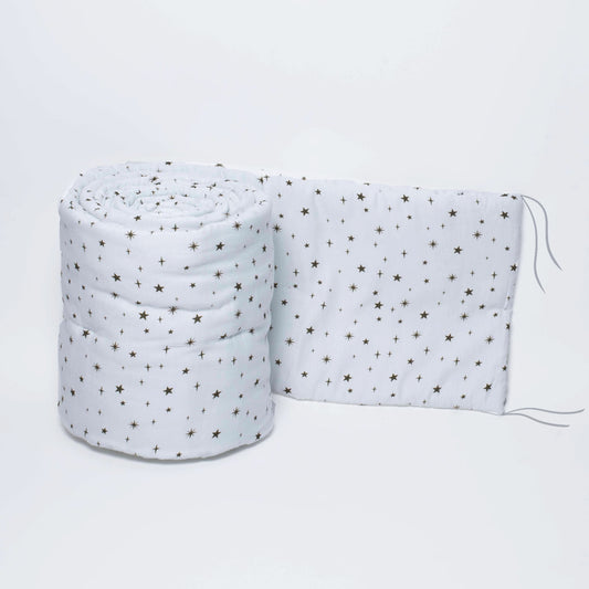 Organic Cot Bumper- Shining Stars