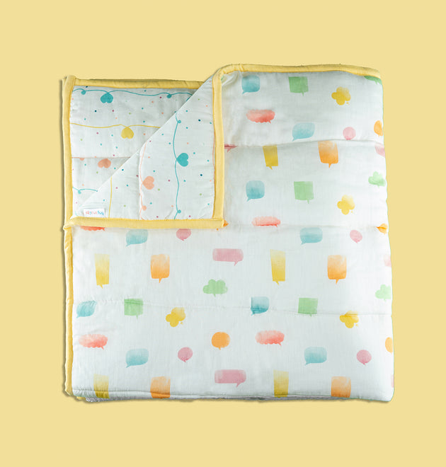 Organic Quilt- Lost in Thoughts