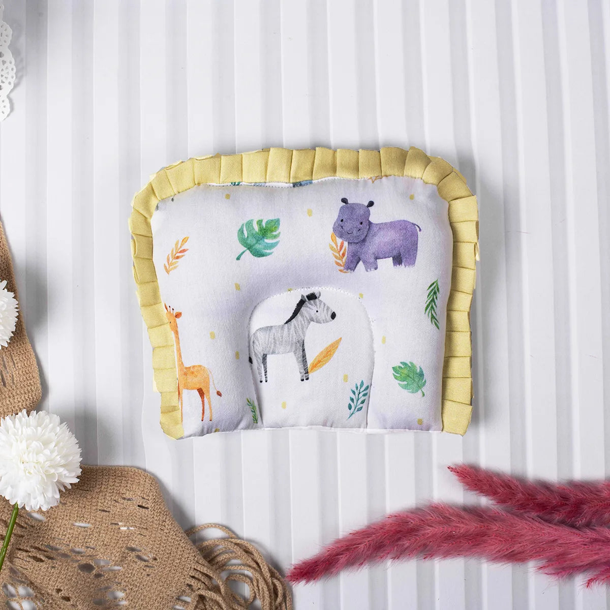 Newborn U-Pillow- Safari Animals