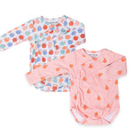 Kimono Bodysuits- Pears & Apples- Pack of 2