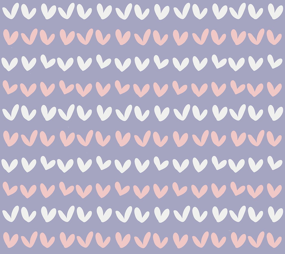 Cotton Nightsuit- Purple Hearts