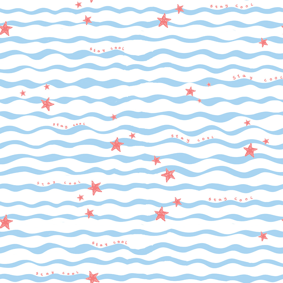 Kids Cotton Tshirt- Waves