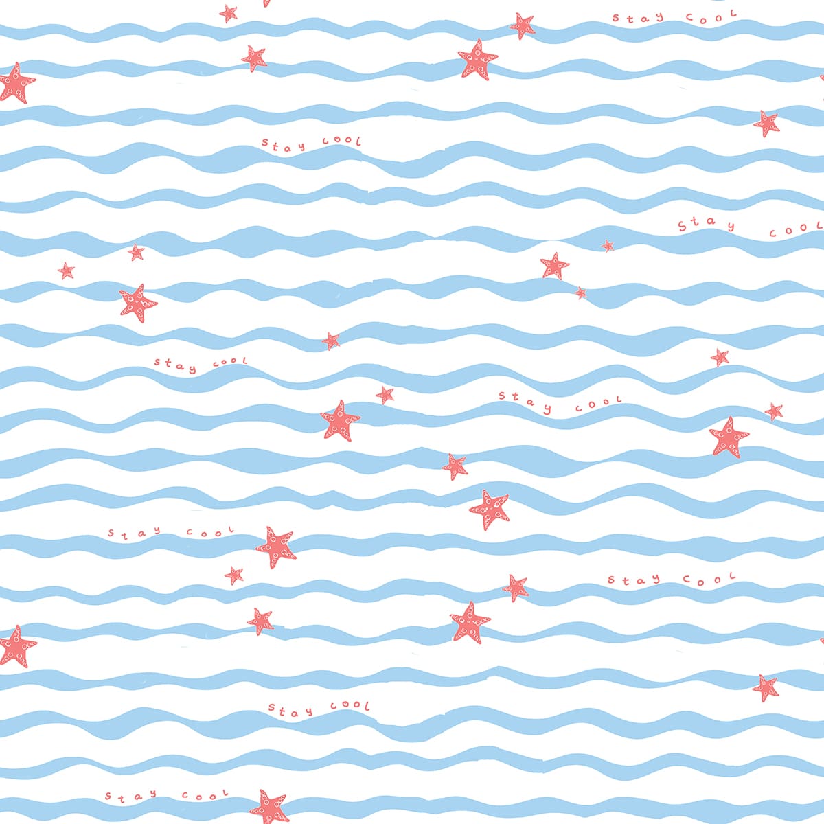 Cotton Nightsuit- Waves