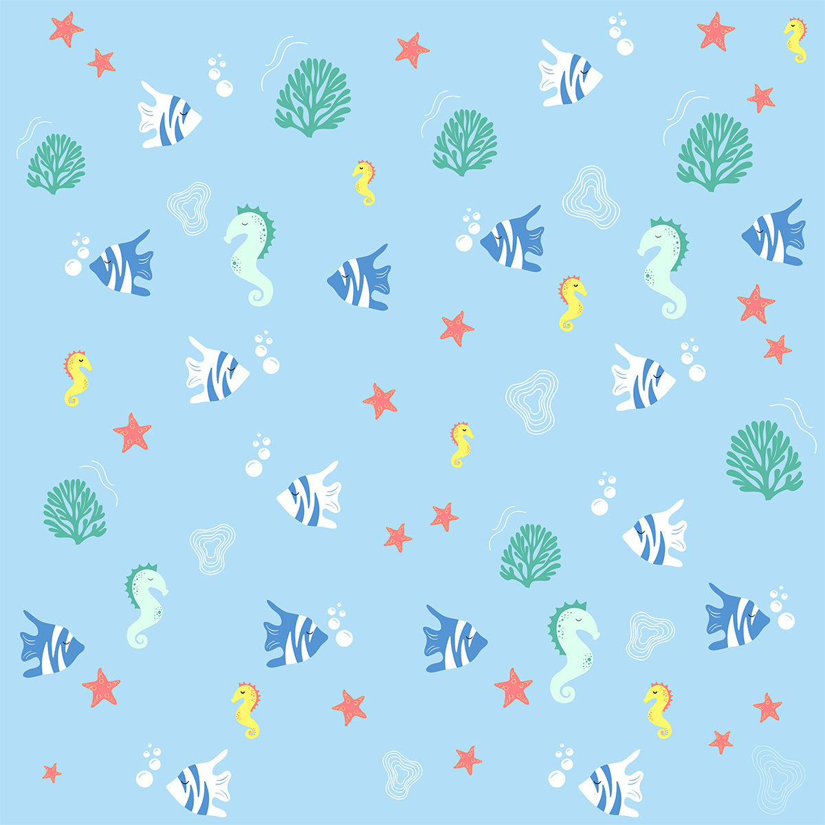 Kids Cotton Tshirt- Underwater