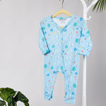 Cotton Sleepsuits- Waves & Underwater- Pack of 2