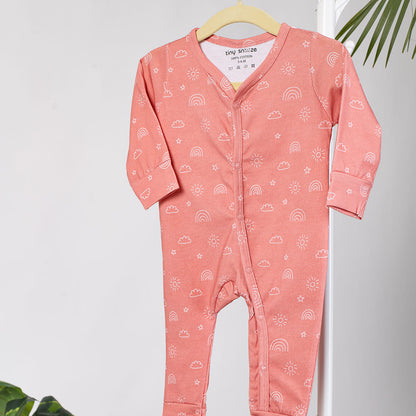 Cotton Sleepsuits- Space & Magical Sky- Pack of 2
