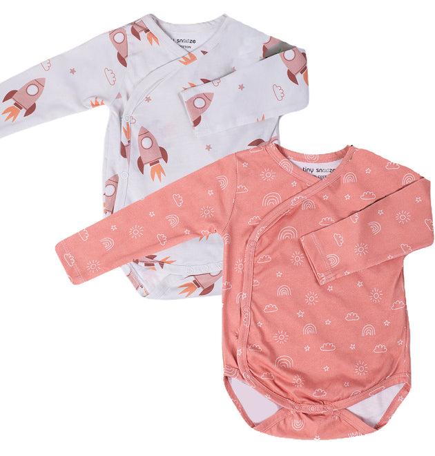 Kimono Bodysuits- Space & Magical Sky- Pack of 2