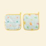 Organic Washcloths (Set of 2)- Lost in Thoughts