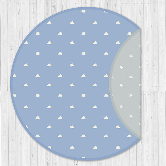 Organic Playmat- Stars & Clouds-Blue