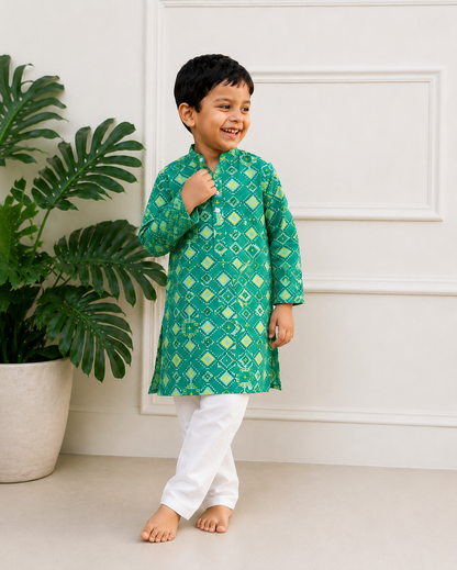 Boys Kurta Set- Patola