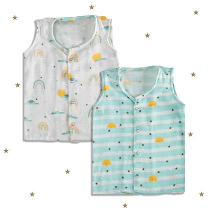 Muslin Jhablas (Set of 2)- Horizon