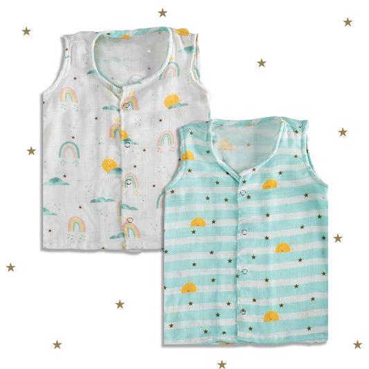 Muslin Jhablas (Set of 2)- Horizon