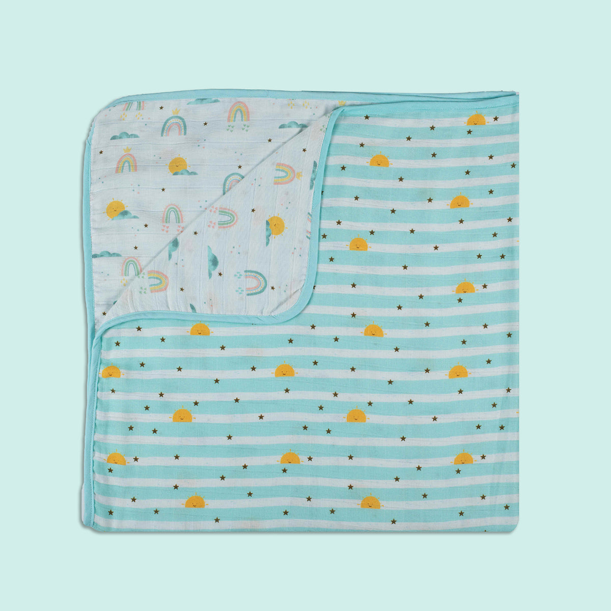 Organic Muslin Blanket- Horizon