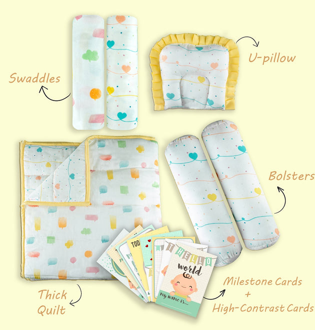 Newborn Gift Set- Lost in Thoughts| Set of 6