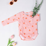 Cotton Kimono Bodysuit- Pears