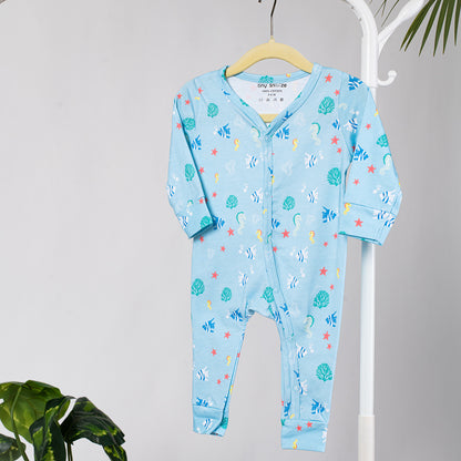 Cotton Sleepsuit- Underwater