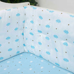 Organic Cot Bumper- Blue Clouds