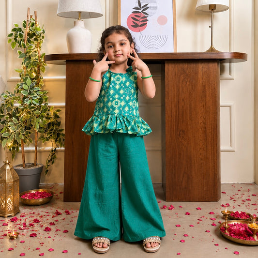 Girls Palazzo Set- Patola