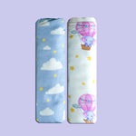 Organic Muslin Swaddles (Set of 2)- Sky is the Limit