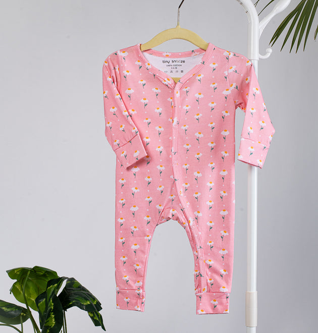 Cotton Sleepsuit- Dandelion