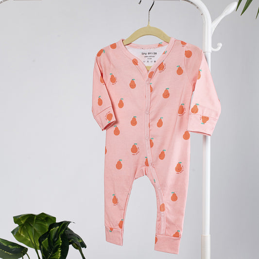 Cotton Sleepsuit- Pears