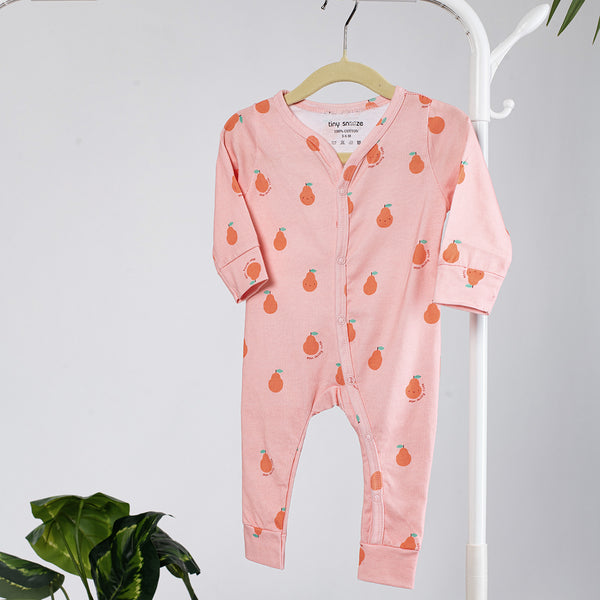 Cotton Sleepsuit- Pears