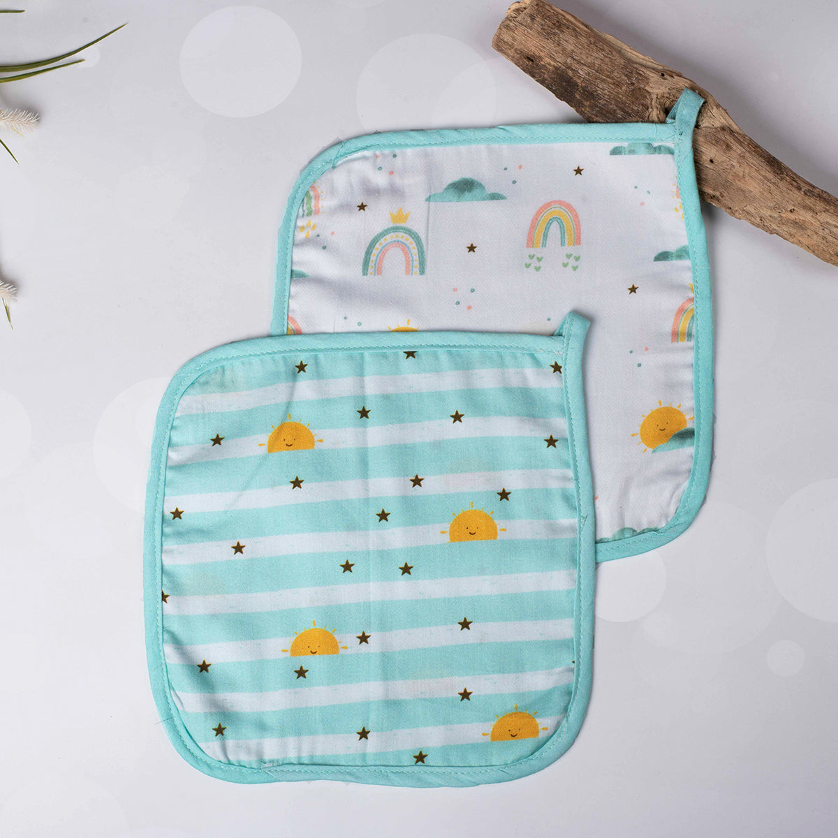 Organic Washcloths (Set of 2)- Horizon