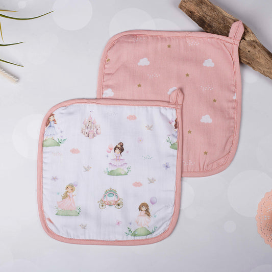 Organic Washcloths (Set of 2)- Fairytale