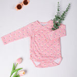 Cotton Kimono Bodysuit- Dandelion