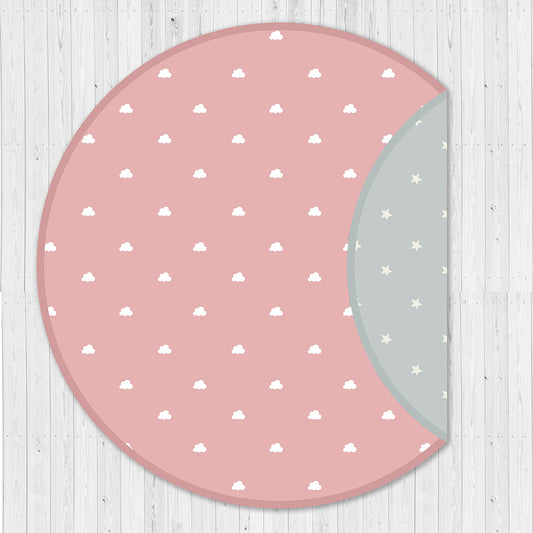 Organic Playmat- Stars & Clouds-Pink
