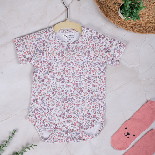 Cotton Bodysuit- Blossom