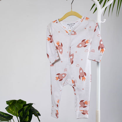 Cotton Sleepsuits- Space & Magical Sky- Pack of 2