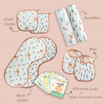 Newborn Essentials Gift Set- Enchanted Forest| Set of 8