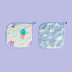 Organic Washcloths (Set of 2)- Sky is the Limit