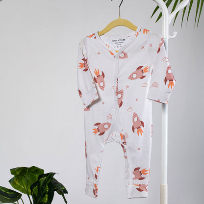 Cotton Sleepsuit- Space