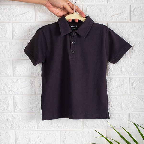 Boys Polo Tshirt- Black